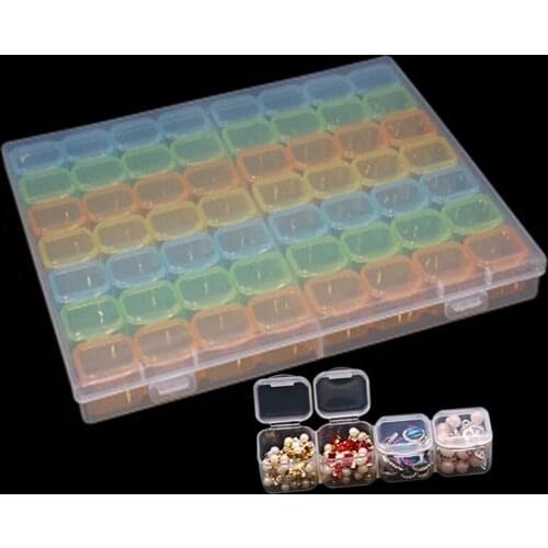 Diamond Painting Tools Accessories 28&56 Cells Plastic Case for Diamond Painting Embroidery Sale Home Storage boxes