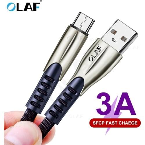Olaf Micro USB Cable 3m 2m micro usb phone charging cord Fast Charging Cable For Samsung Huawei Xiaomi Android USB Charger Cord