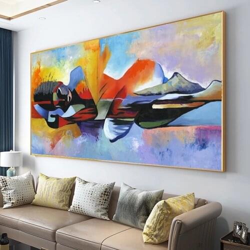 Religious Figure Painting Posters and Prints Watercolor Lord Buddha Abstract Oil Painting Canvas Cuadros Wall Art Pictures Decor