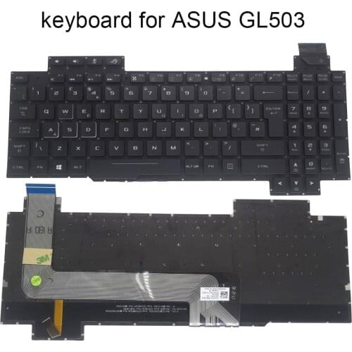 UK backlight keyboard for ASUS ROG Strix GL503V GL503VD GL503VM GL503 GE GL703VM GB British gaming notebook keyboards V170146DK1