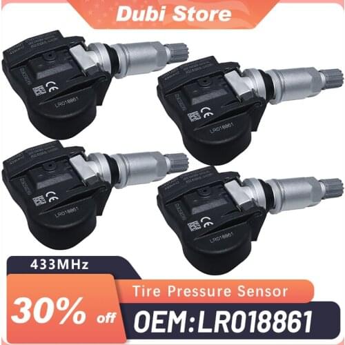 4X/1PC LR018861 TIRE PRESSURE Monitor SENSOR For LAND ROVER LR2 2008 2009 2010 2011 2012 2013 TPMS 433MHZ