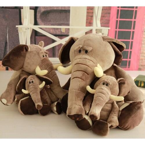 Cute Height 30/35CM Elephant Plushies Toy Stuffed Animal Soft Elephant Doll For Childern Plush Toys Gifts Kawaii Room Decoration