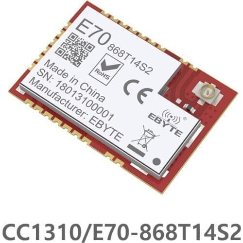 COJXU E70-868T14S2 14dBm CC1310 module UART wireless transceiver SMD Small size high reliability 868MHz RF module 1.5km