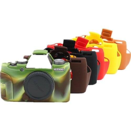 Soft Silicone Armor Skin Case Camera Body Cover Protector TPU Skin Body Rubber Camera Case For Fuji Fujifilm X-T100 XT100