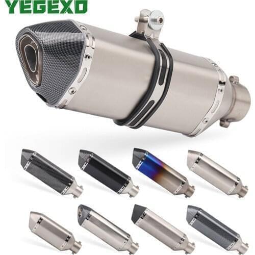 Motorcycle dirt bike MOTO exhaust TIP FOR pcx z900 tmax 530 FZ6 yamaha tmax 500 xmax honda cbr650r crf 230 cb1000r nc750x msx125