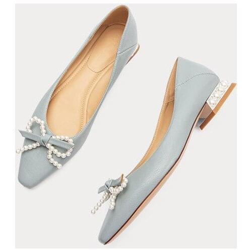 2021 Spring and Autumn New Womens Shoes French Style Small Fragrance Single Shoes Fairy Style Wild Net Red Ladies Shoes