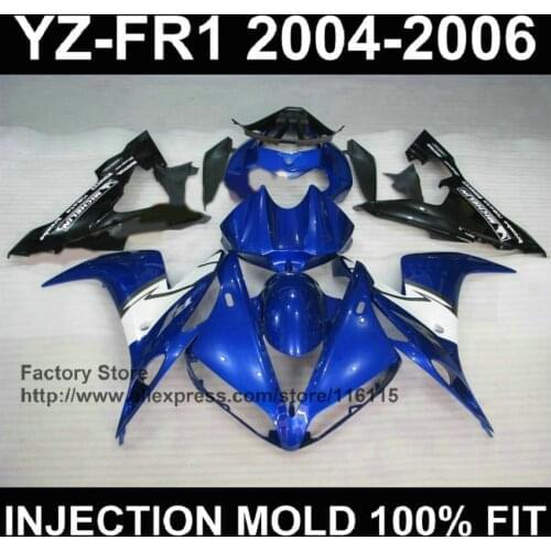 Motorcycle fairings for YAMAHA YZF R1 2004 2005 2006 fairings yzf r1 04 05 06 blue body parts aftermarket Full injection