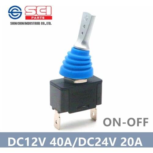 R13-416 2pins ON-OFF toggle switch/ DC switch/ 20A24V 40A 12V/with cap/ car yacht DIY switch