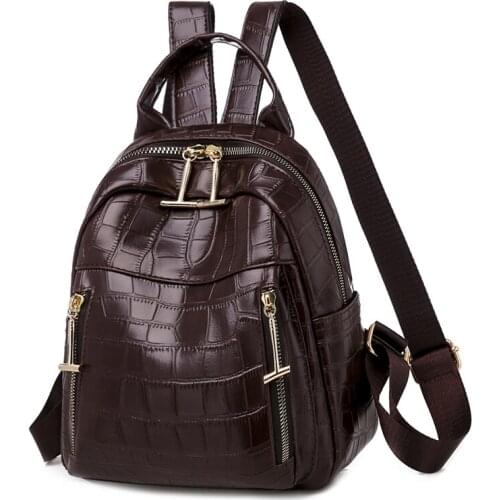 Womens Backpack Luxury High Quality Embossed School Bag 2021 Summer New Brand Fashion Multifunctional Travel Backpack Sac A Dos