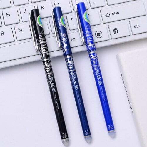 2020 New Creative Erasable Gel Pen Refills 0.5mm Magic Gel Pen School Office Writing Supplies Student Stationery Tools