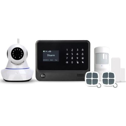 GSM WIFI Home Alarm System Work with 2MP Home Security Wifi PTZ Cameras Ifttt Setting Intruder Alarm APP Control Smart Alarm