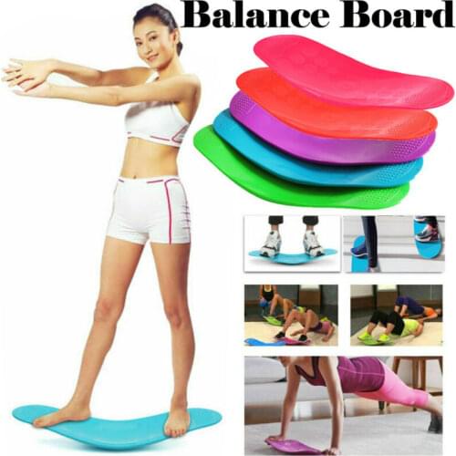Twisting Fitness Balance Board Workout Yoga Gym Fitness Training Prancha Abdominal Leg Training Balance Exercise + Non-slip Mat