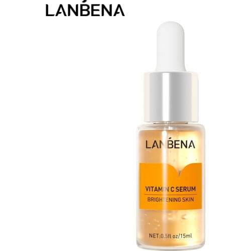 LANBENA Vitamin C Serum VC Removing Dark Spots Freckle Speckle Fade Skin Care Whitening Face Anti Winkles Essence Beauty