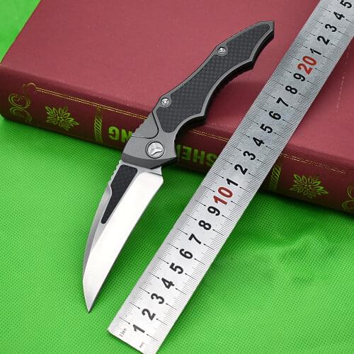 Aviation Aluminum + Carbon Fiber Handle 5CR15 Folding Claw Outdoor Tactical Knife Multifunctional Camping Self-Defense Weapon