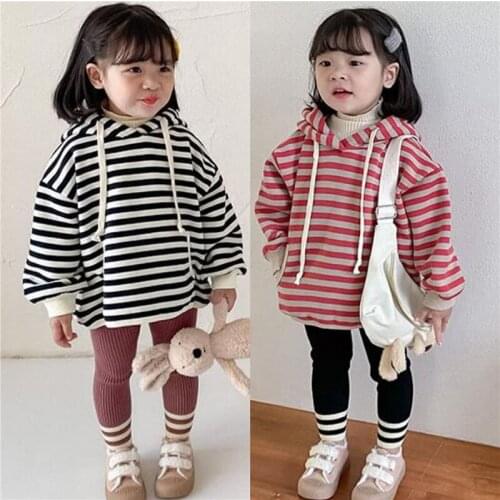 Boys' Girls' Hoodies Sweatshirts Babys Kids Outwear 2021 Black Thicken Winter Autumn Top Pullover Cotton School Childrens Clot