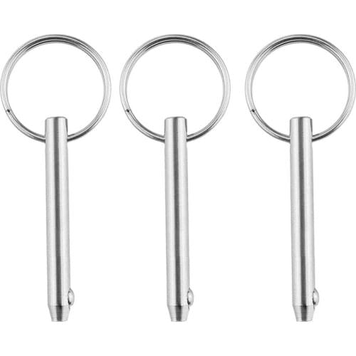 3x High Quality Plug Pin Quick Release Pin With Pull Ring, 5 X 51 Mm