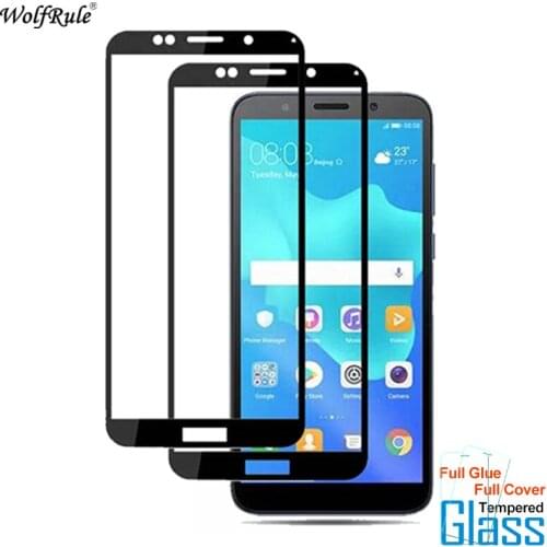 For Glass Huawei Y5 Lite 2018 Screen Protector Full Glue Cover Tempered Glass For Huawei Y5 Lite 2018 Glass Phone Film 5.45
