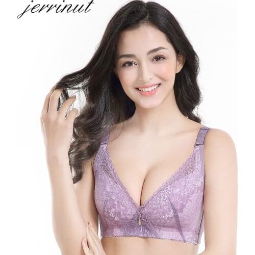 Jerrinut Sexy Bralette Bras For Women Plus Size Ultra Thin Wire Free Breathable Bra Push Up Underwear Women BH B/C/D Cup