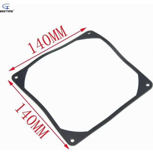 1 PCS Black 14cm 140mm Fan Anti vibration Gasket Silicone Shock Absorption Pad for PC Case