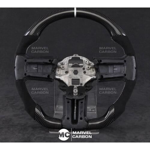 100% REAL CARBON FIBER STEERING WHEEL COMPATIBLE WITH Mustang