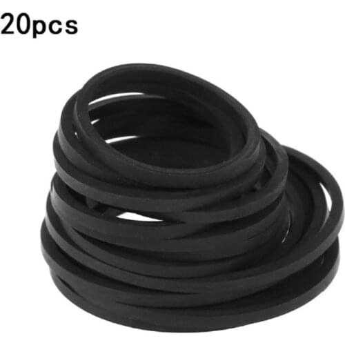 20Pcs Universal 25-135mm Mix Cassette Tape Machine Belt New Assorted Square Common Belt for Recorders Walkman DVD Drive U1JA