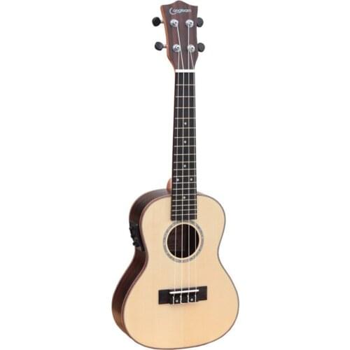 23 Inch Ukulele Mini Guitar Spruce Body Rosewood Fretboard Solid Wood 4-String Guitar for Beginners Concert Ukulele UK23118