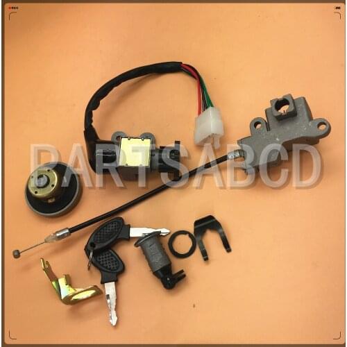 5 Wires Ignition Key Switch Lock Moped Scooter Quad ATV Go Kart Dirt Bike Motorbike Kymco 50 Linhai Motorcycle TS-GY50