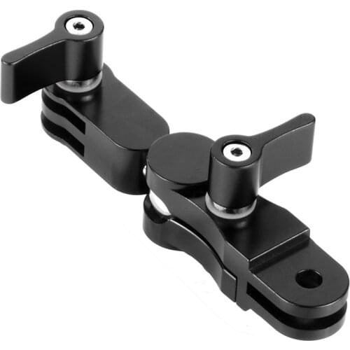 Aluminium Alloy 360 Degree Rotating Tripod Mount Adapter Adjustable Arm Connector For Gopro Hero9 8 7 6 5 4 3+3 SJCAM Xiaoyi 4k