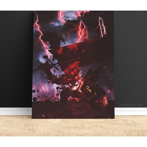 Asta Black Clover Anime Manga Poster Decoration Print Wall Art Canvas Bedroom Study Living Room Home Decor Painting