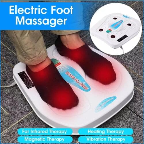 Far-infrared Foot Massager Vibration Magnetic Wave Heating Therapy Foot Pedicure Instrument Massager Improve Blood Circulation