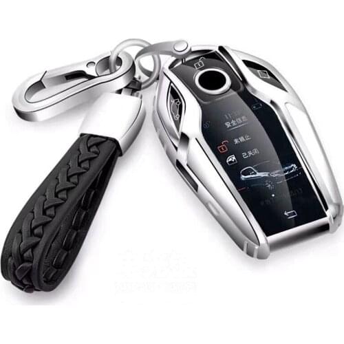 Car TPU Key Case Cover Holder Shell For BMW Display Key 730I 740LI 750LI 7 SERIES I8 G11 G12 G32 Touch Screen Key Accessories