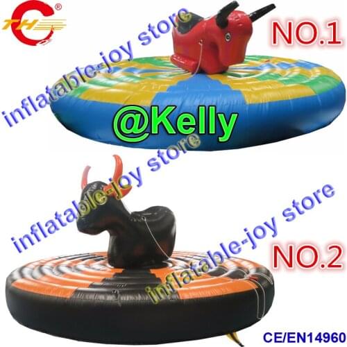 CE certificate high quality human inflatable bull ride game, free shipment bull fighting inflatable sport games, inflatable game