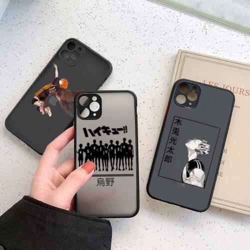 Haikyuu volleyball boy Hinata attacks Anime Phone Cases matte transparent For iphone 7 8 11 12 plus mini x xs xr pro max cover