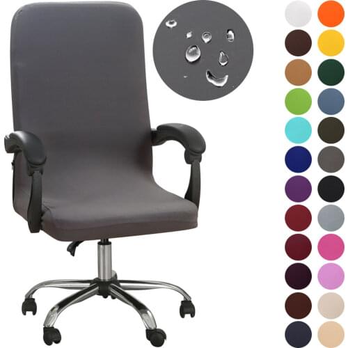 Spandex Office Chair Cover Stretch Computer Game Chair Slipcover Waterproof Rotatable Armchair Protectors Home Decor