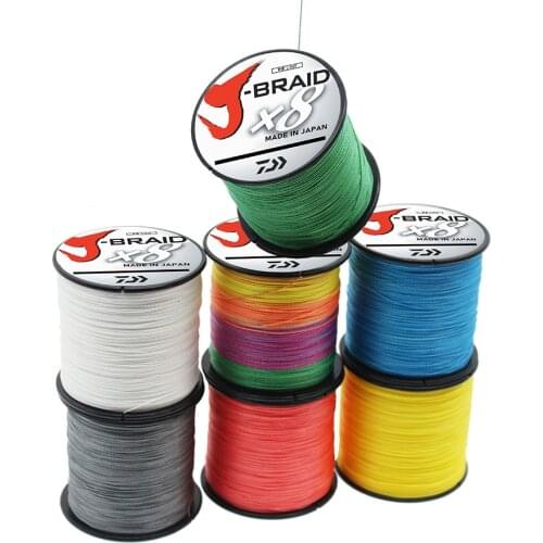 Daiwa 4/8 Strands J Braid Fishing Line 300m 500m Japan PE Braided Line Multifilament Floating Line