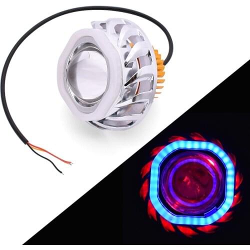 1PC Motorcycle Led Headlight Round Angel Eyes Spot Light Fog Lamp For Yamaha YZ450F YZ250X YZ250FX YZ450FX WR450F WR250R WR250X