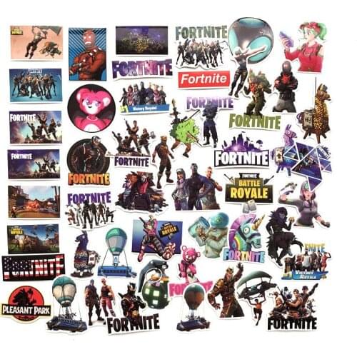 Fortnite Waterproof Cartoon Stickers Sets Collection Classic Game Figure Sticker Toy Childrens Christmas Surprise Gifts