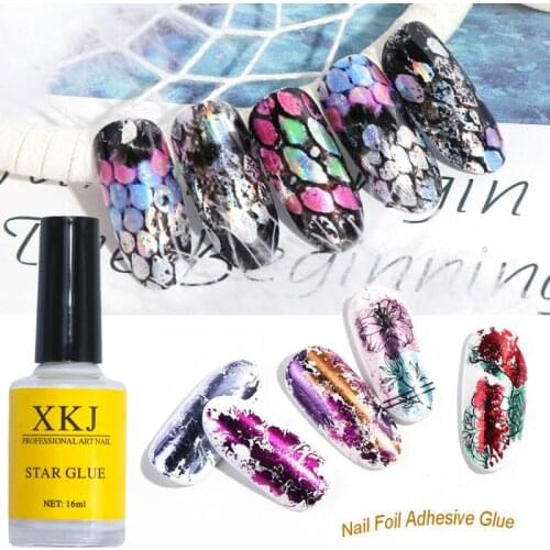 GY09#16ML Nail Transfer Foil Glue Nail Foil Transfer Gel Foil Venalisa Transfer Cement For Nail Foil Transfer Sticker Adhesive