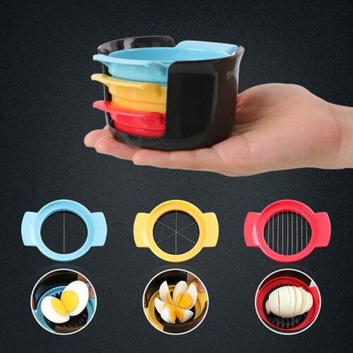 Three-In-One Egg Cutter Multi-Purpose Stainless Steel Egg Knife Kitchen Accessories Gadgets Cooking Tools Home Supplies