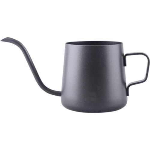 Drip Kettle 250ml Coffee Tea Pot Non-stick Coating Food Grade Stainless Steel Gooseneck Drip Kettle Swan Neck Thin Mouth