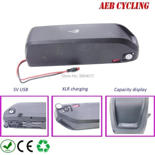 US EU No Tax New Hailong E-Bike Battery 48V 16Ah Lithium ion Battery with 30A BMS USB for 750W BBS02B 1000W BBSHD Bafang Motor