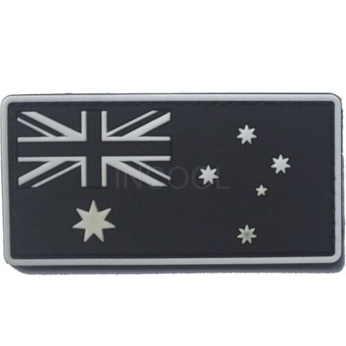 Embroidered/PVC Patch Australia Flag Patch Rubber Tactical Emblem Badges Embroidery Patches For Jackets Jean Backpack Cap