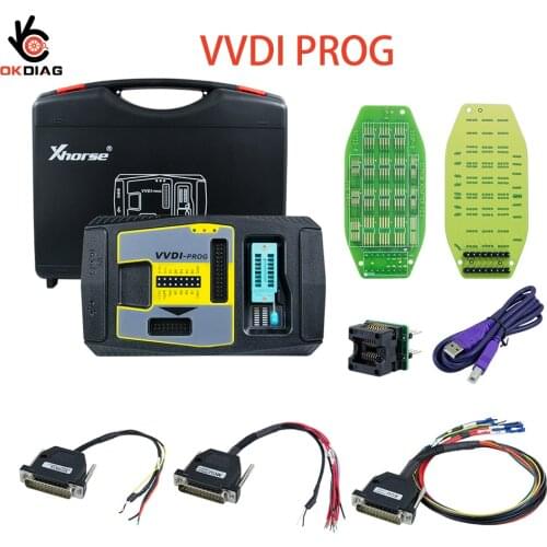 Original Xhorse VVDI PROG Programmer Auto Key Tool V5.0.0 For BMW ISN Read Function Plus PCF79XX Adapter OBD Car Diagnostic Tool