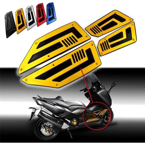 Front Rear Motorcycle Footboard Steps Motorbike Foot For Yamaha T MAX 530 2012 2013 2014 2015 2016 Footrest Pegs Plate Pads