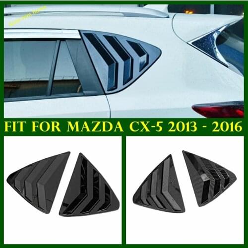 Exterior Refit Kit Side Rear Window Scoop Louvers Spoiler Decoration Panel Cover Trim Fit For Mazda CX5 CX-5 2013 2014 2015 2016