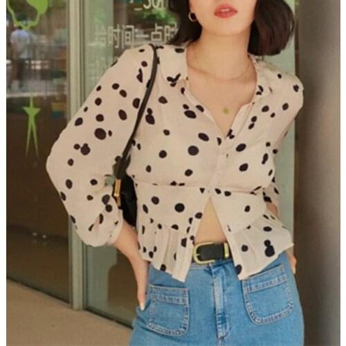 Блузки в горошек QIWN China At AliExpress