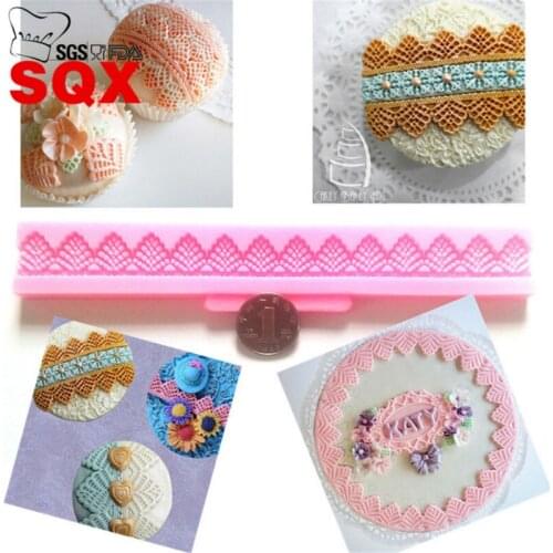 Embossed lace 3D Silicone Mold Ice Fondant Cake Chocolate Decoration Bakeware Cooking Cake Tools SQ15199