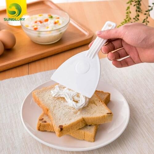 Silicone Butter Scraper Cake Cream Spatula for Cake Smoother Icing Frosting Spreader Fondant Pastry Mold Cake Decorating Tools