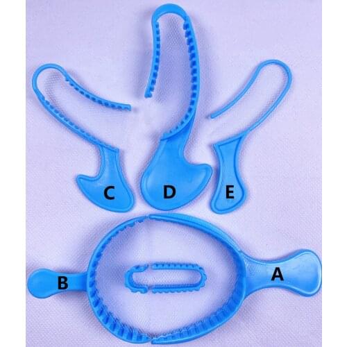 100x Dental Impression Trays Triple Bite Registration Denture Tray Net Gauge Posterior Full Half 5Types Disposable Blue Color