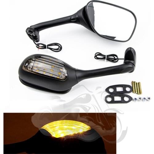 Fit for GSXR600 GSX-R 750 GSXR 1000 2006 - 2016 Side Rearview Mirror Turn Signal Light LED K11 GSXR750 GSXR1000 2007 2008 2011